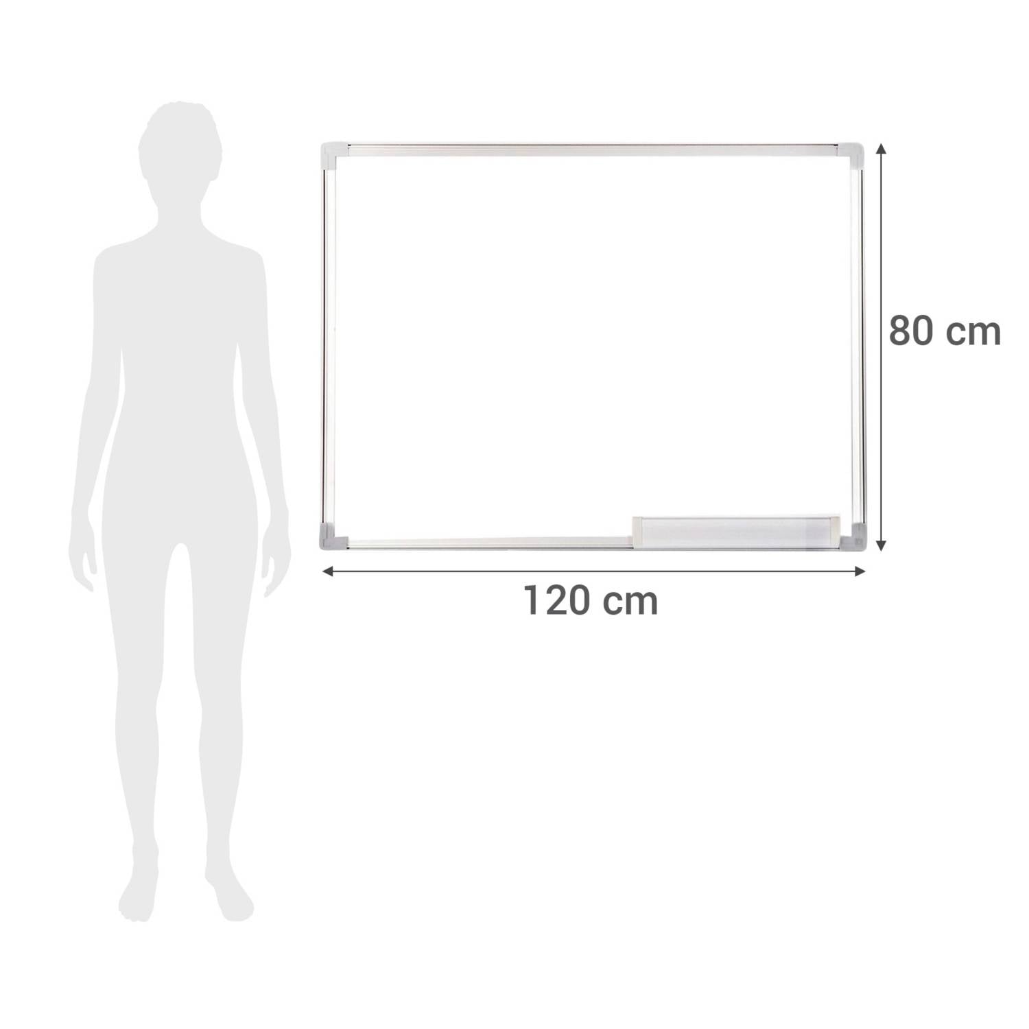 PIZARRA IMPORTADORA USA BLANCA ACRÍLICA 80 X 120 CM - 3