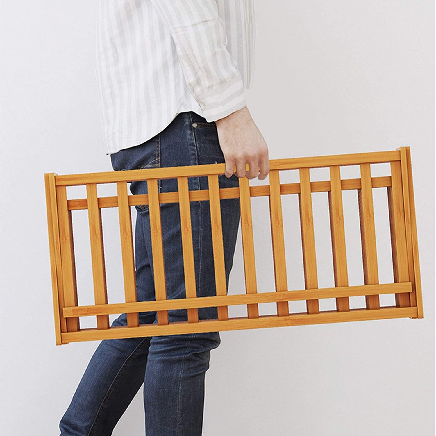 ZAPATERO IMPORTADORA USA PLEGABLE MADERA CON 4 NIVELES 70X25X68 CM - 4