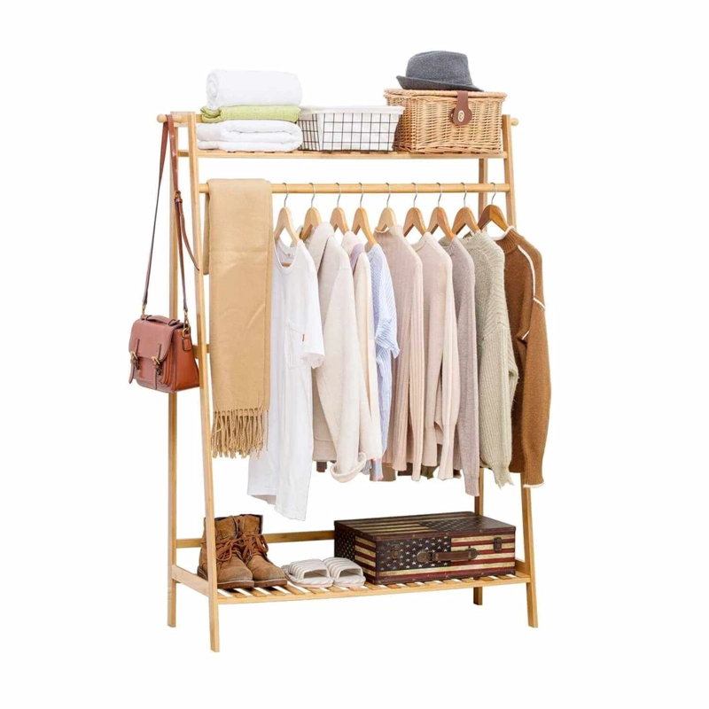 PERCHERO IMPORTADORA USA ORGANIZADOR MADERA 80X40X145 CM - 3