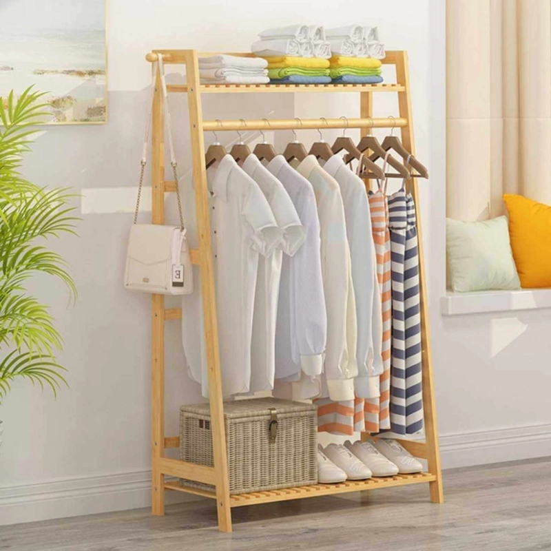 PERCHERO IMPORTADORA USA ORGANIZADOR MADERA 80X40X145 CM - 5