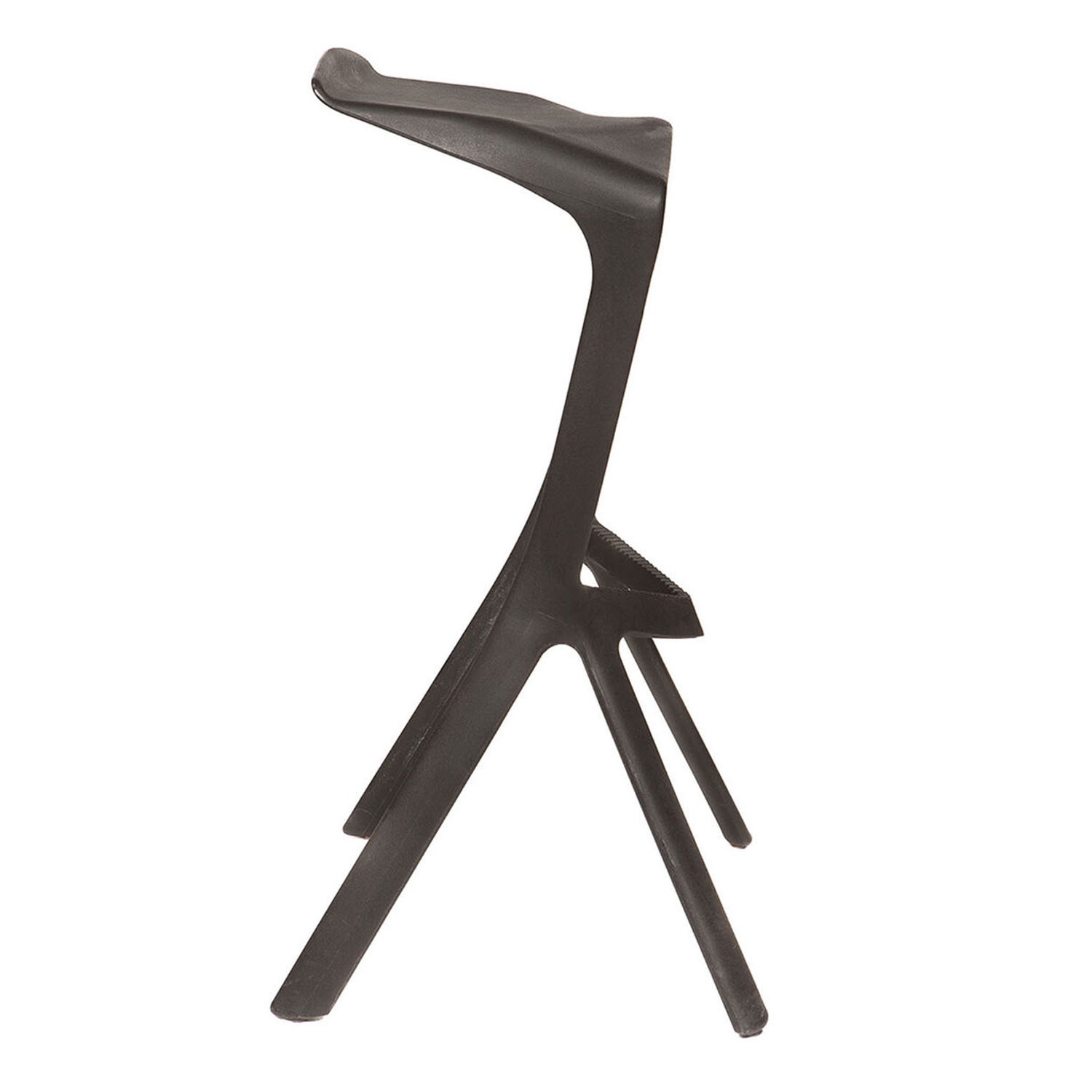 SILLA TABURETE IMPORTADORA USA 1 CUERPO NEGRO BAR APILABLE 51X42X81CM - 3