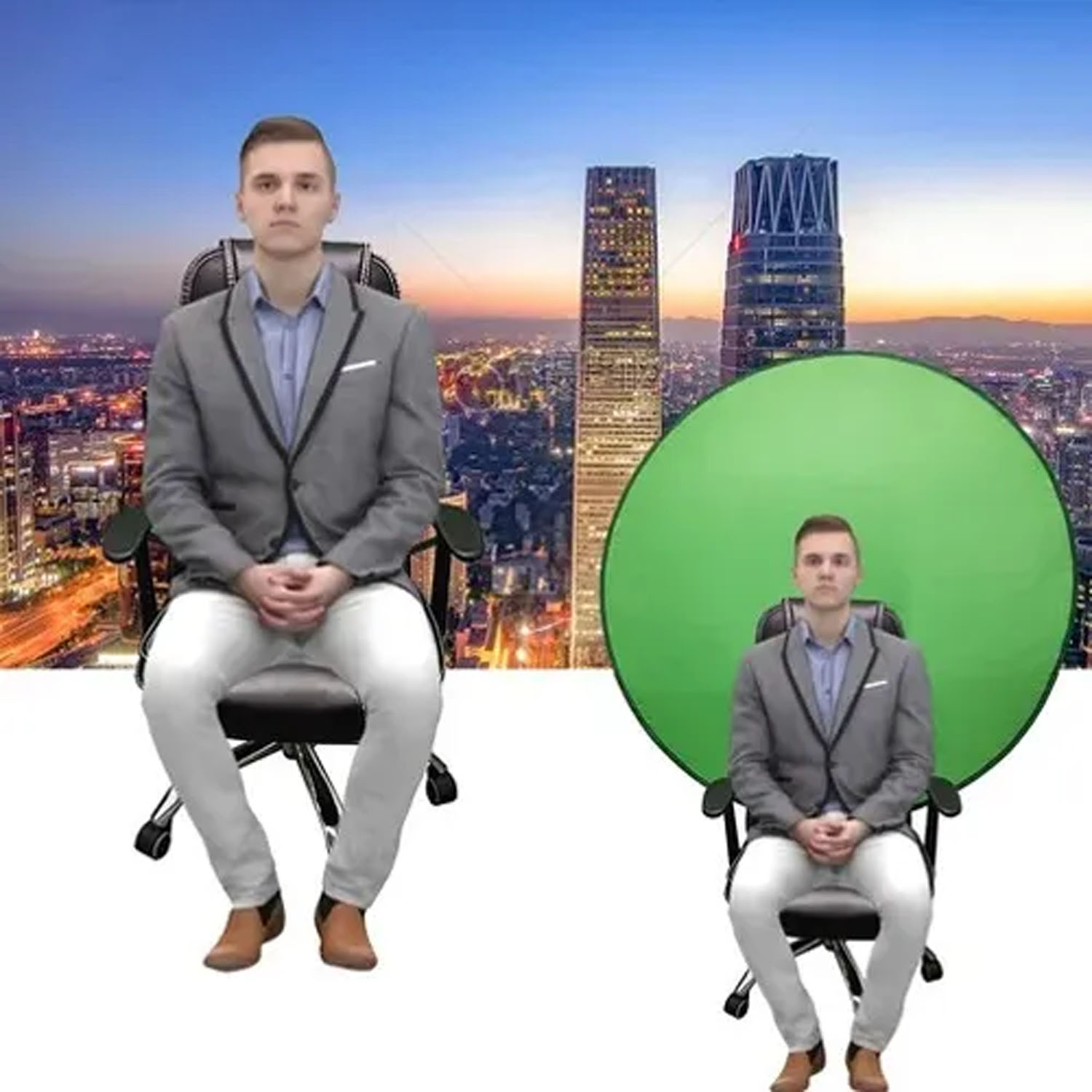 FONDO DE PANTALLA VERDE PARA STREAMING DE VÍDEO 110 CM - 6