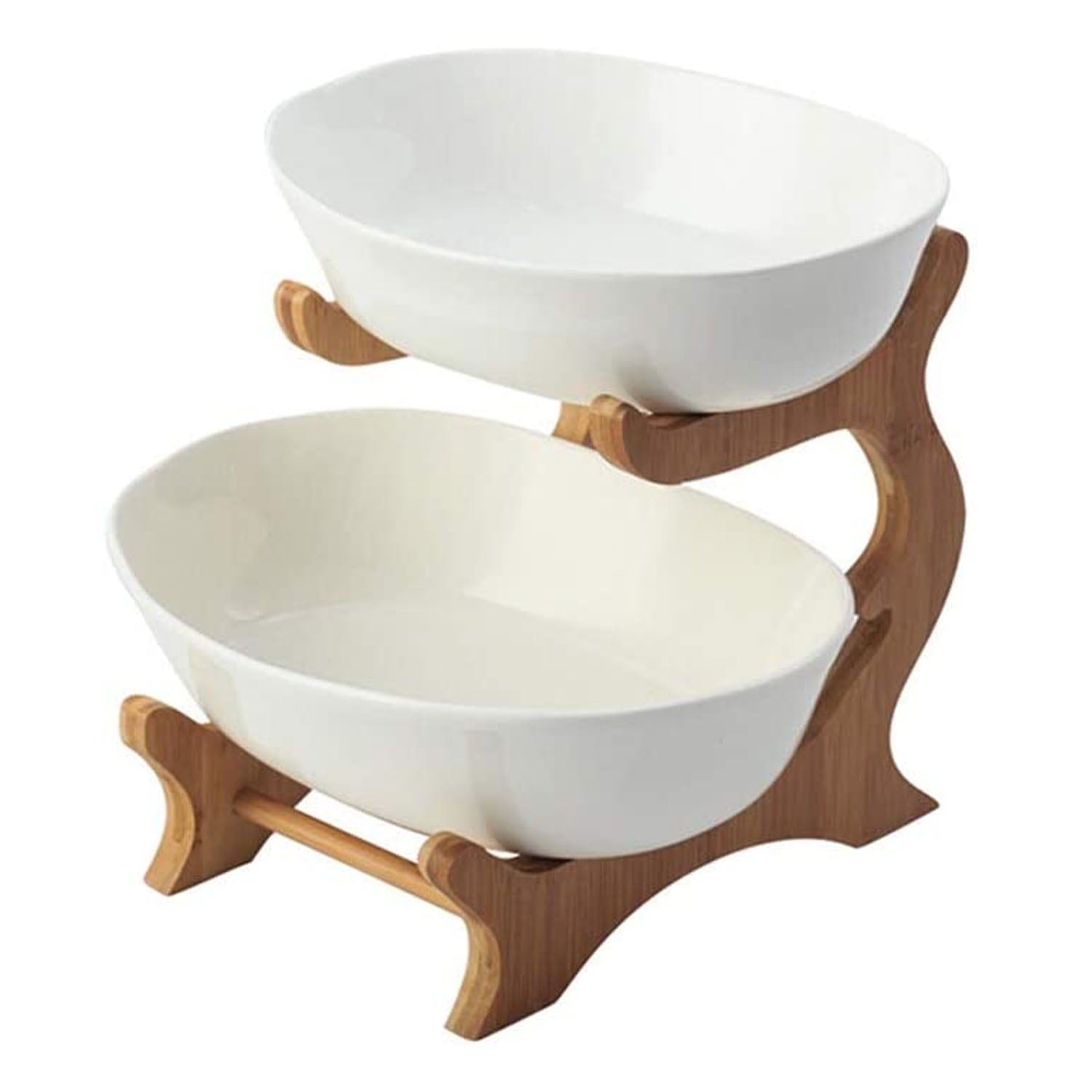 FRUTERA CERAMICA / MADERA 2 NIVELES 22CM - 2