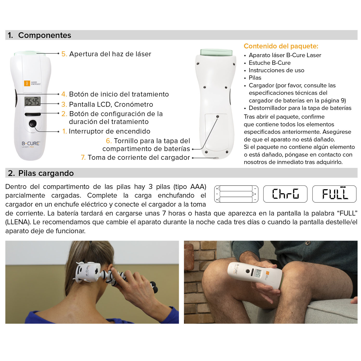 DISPOSITIVO IMPORTADORA USA B-CURE LASER PRO TRATAMIENTO DEL DOLOR - 5