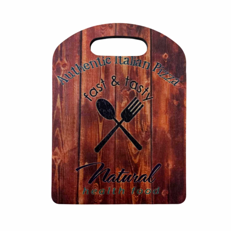 TABLA PARA COCKTAIL MADERA 22X16 CM NATURAL ITALIAN PIZZA - 1