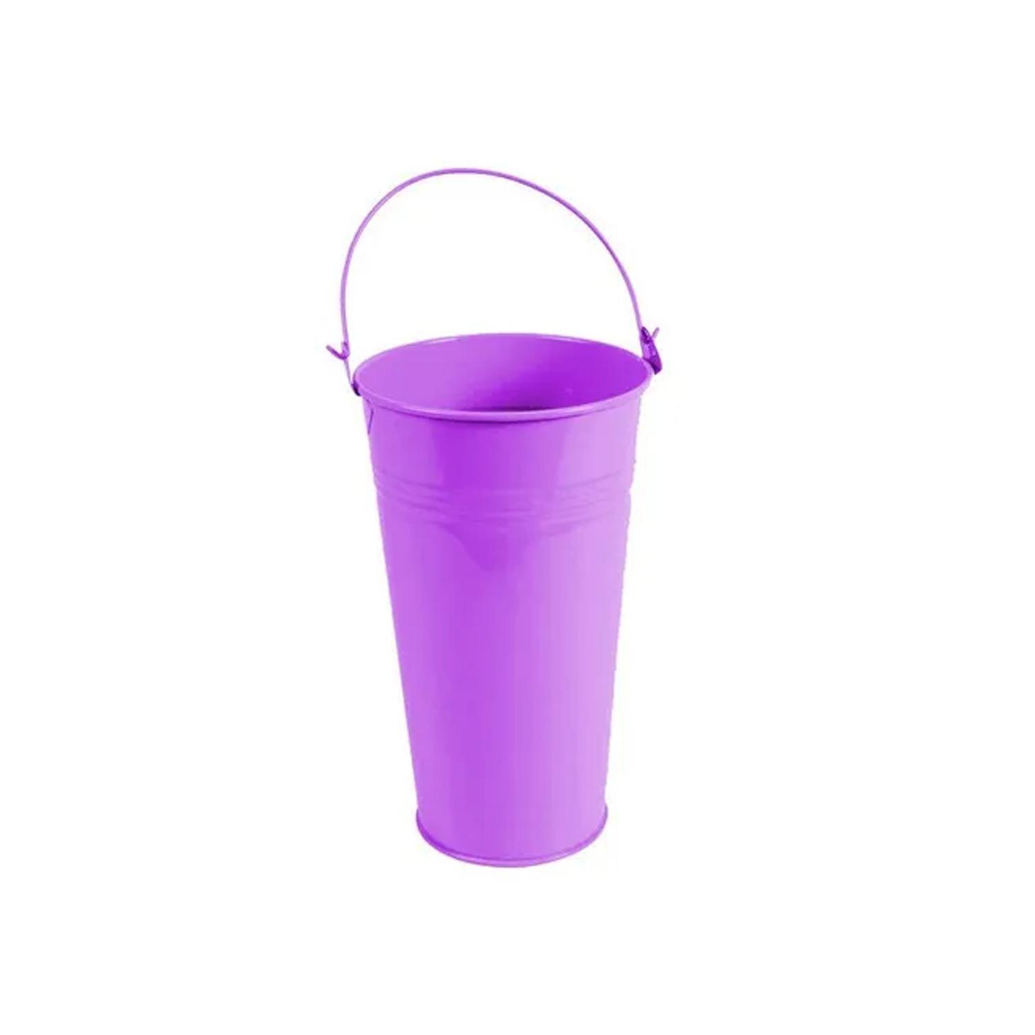BALDE METALICO LILA 13X20CM - 1