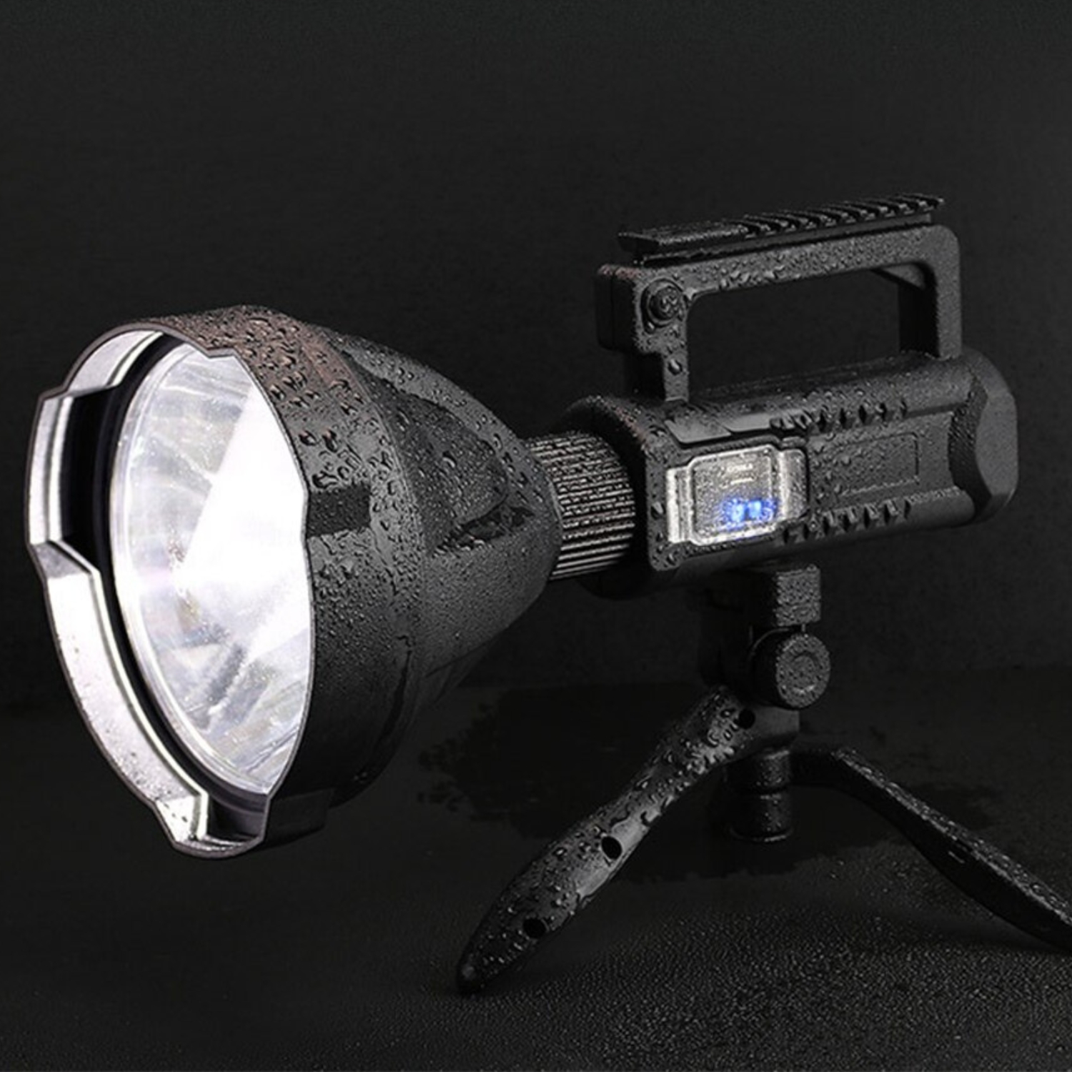 LINTERNA LED LARGO ALCANCE 600 METROS USB TRIPODE - 4