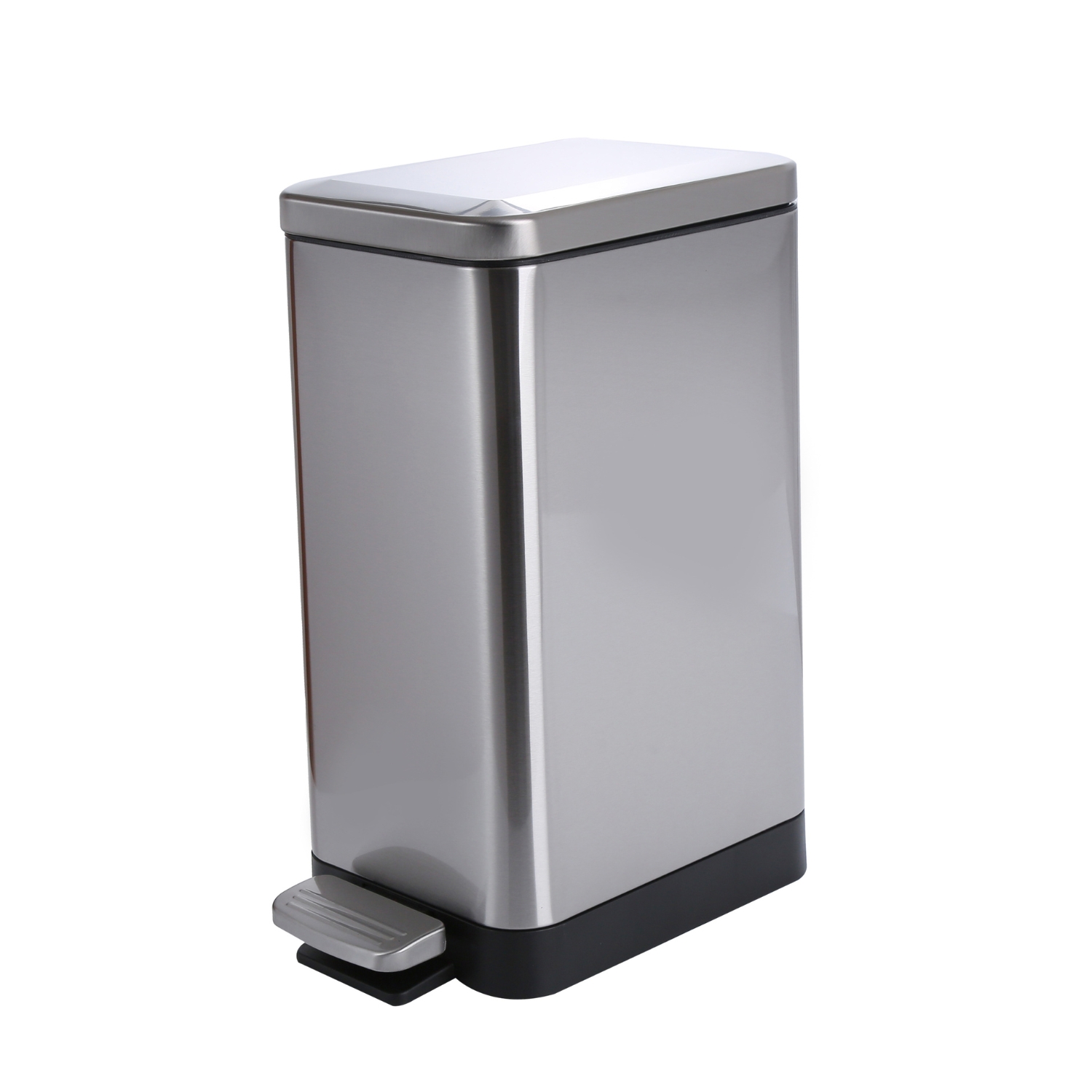 BASURERO IMPORTADORA USA PEDAL ACERO INOX 15L - 3