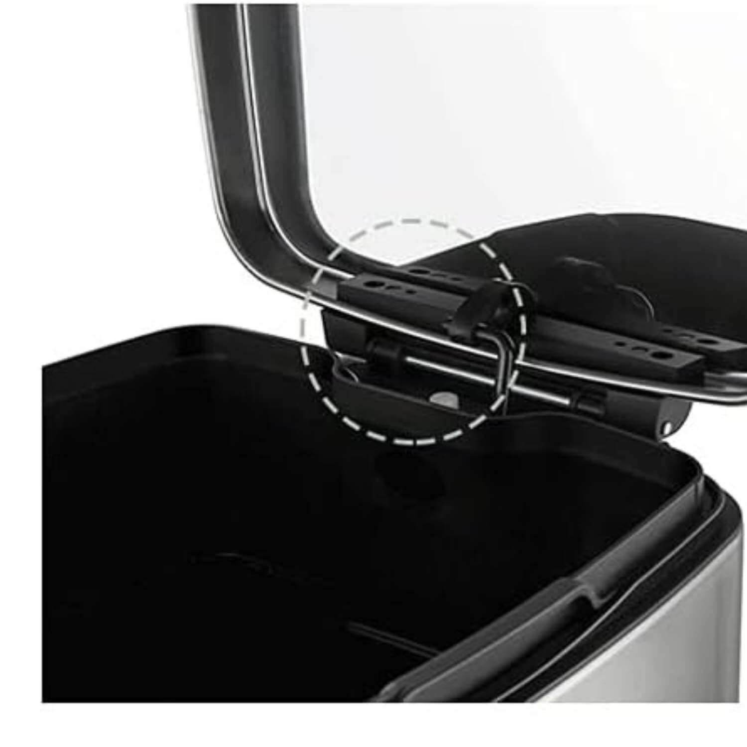 BASURERO IMPORTADORA USA PEDAL ACERO INOX 15L - 5