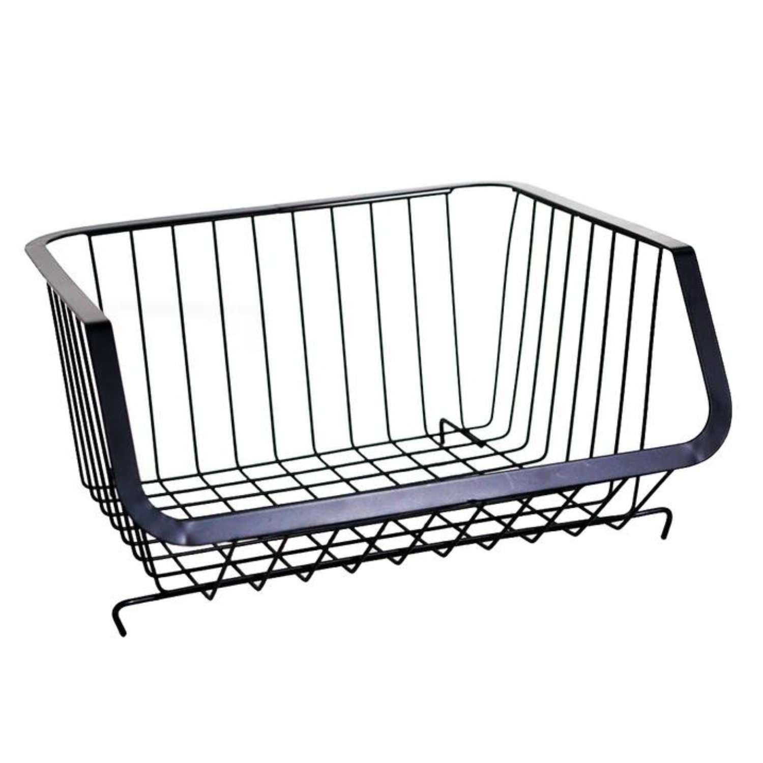 ORGANIZADOR MULTIUSOS CON RUEDAS DE 4 CANASTOS NEGRO - 3