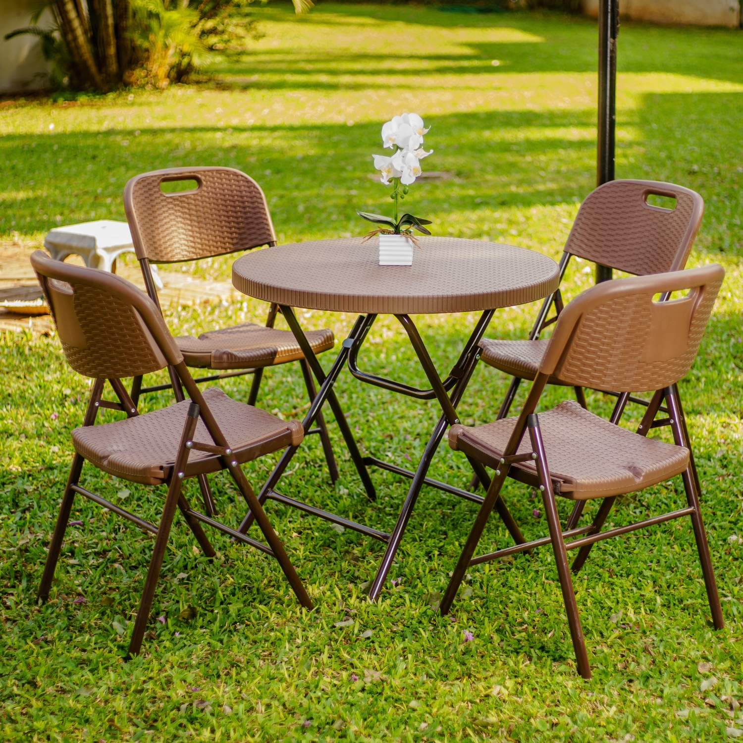 SILLA PLEGABLE IMPORTADORA USA CAFÉ CON ASA - 5
