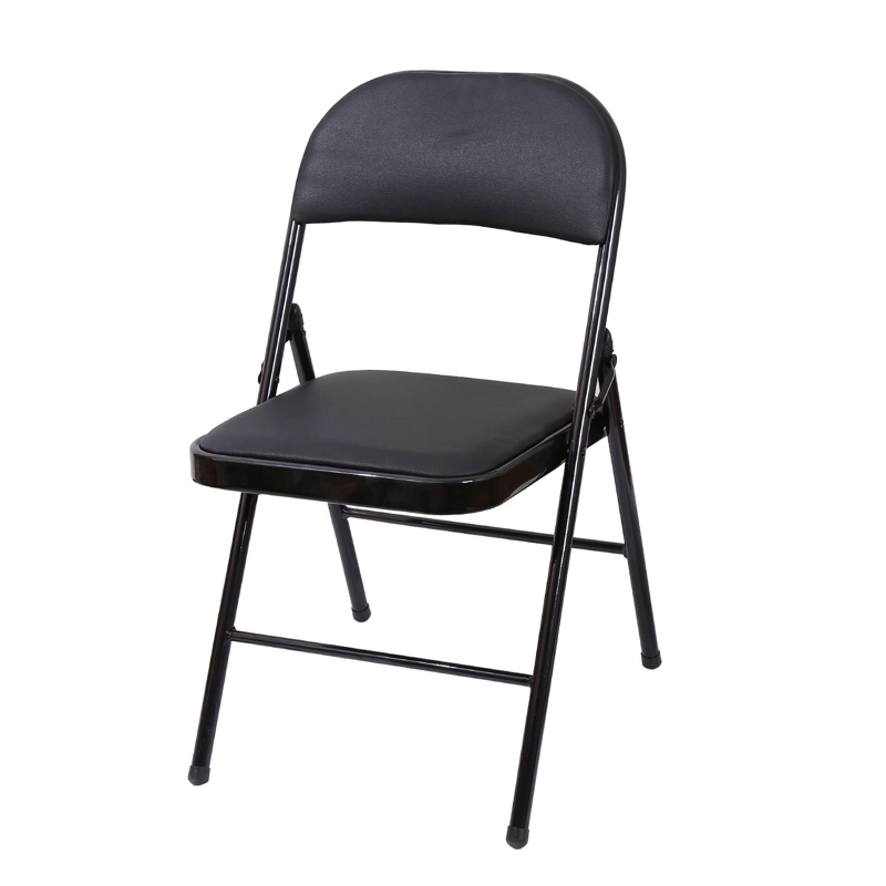 SILLA PLEGABLE CON ACOLCHADO NEGRO