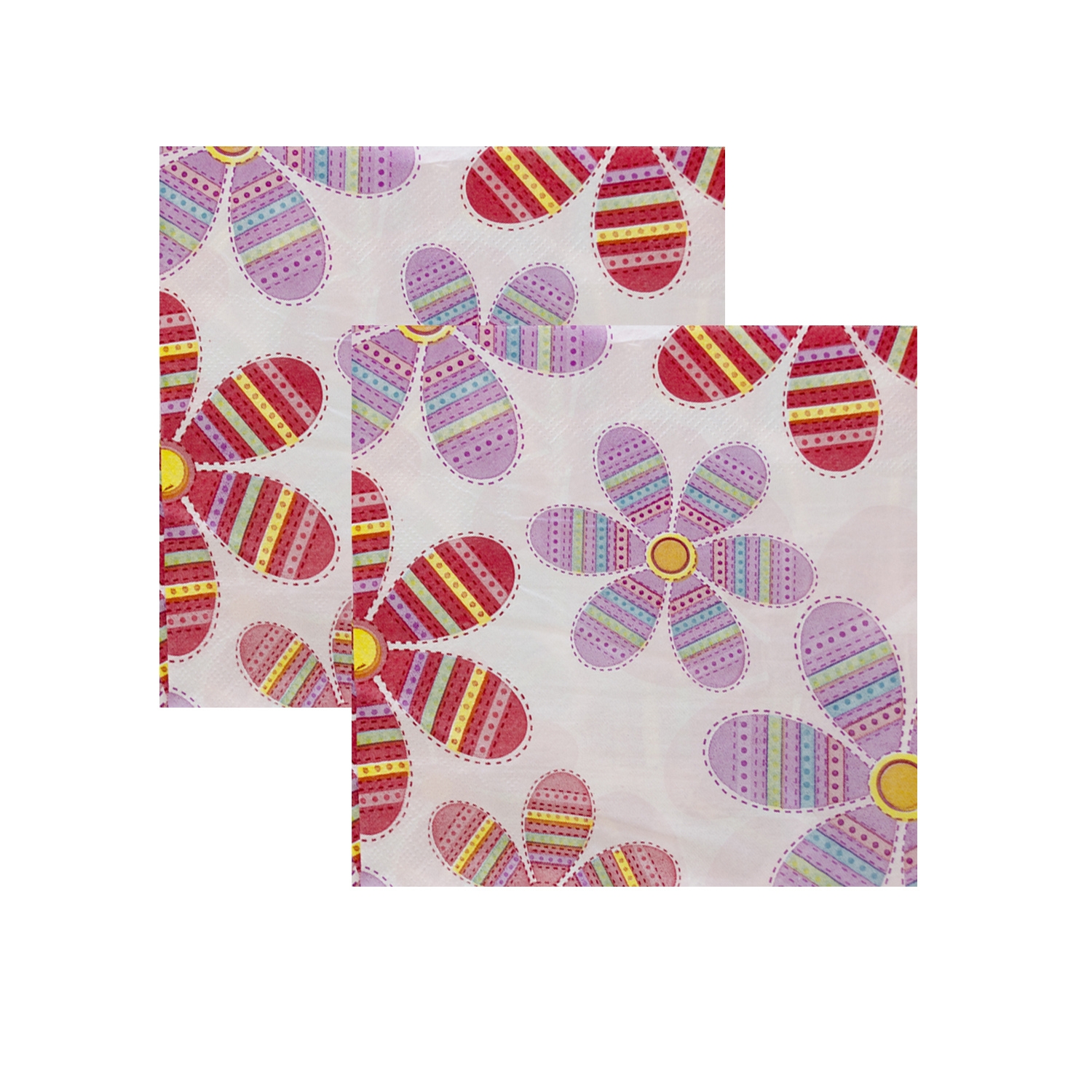 PACK 4 PAQUETES DE SERVILLETAS DISEÑO FLOR - 1