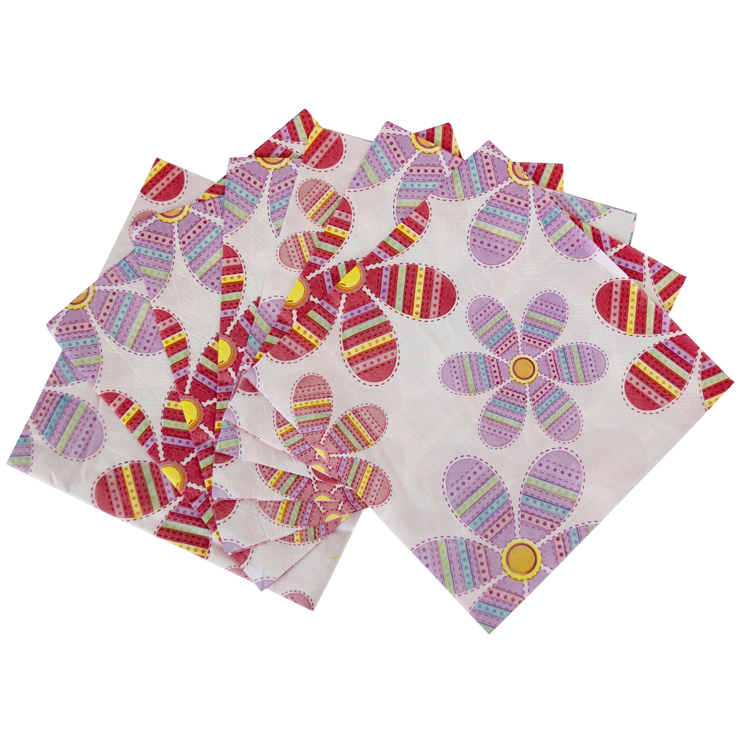 PACK 4 PAQUETES DE SERVILLETAS DISEÑO FLOR - 2
