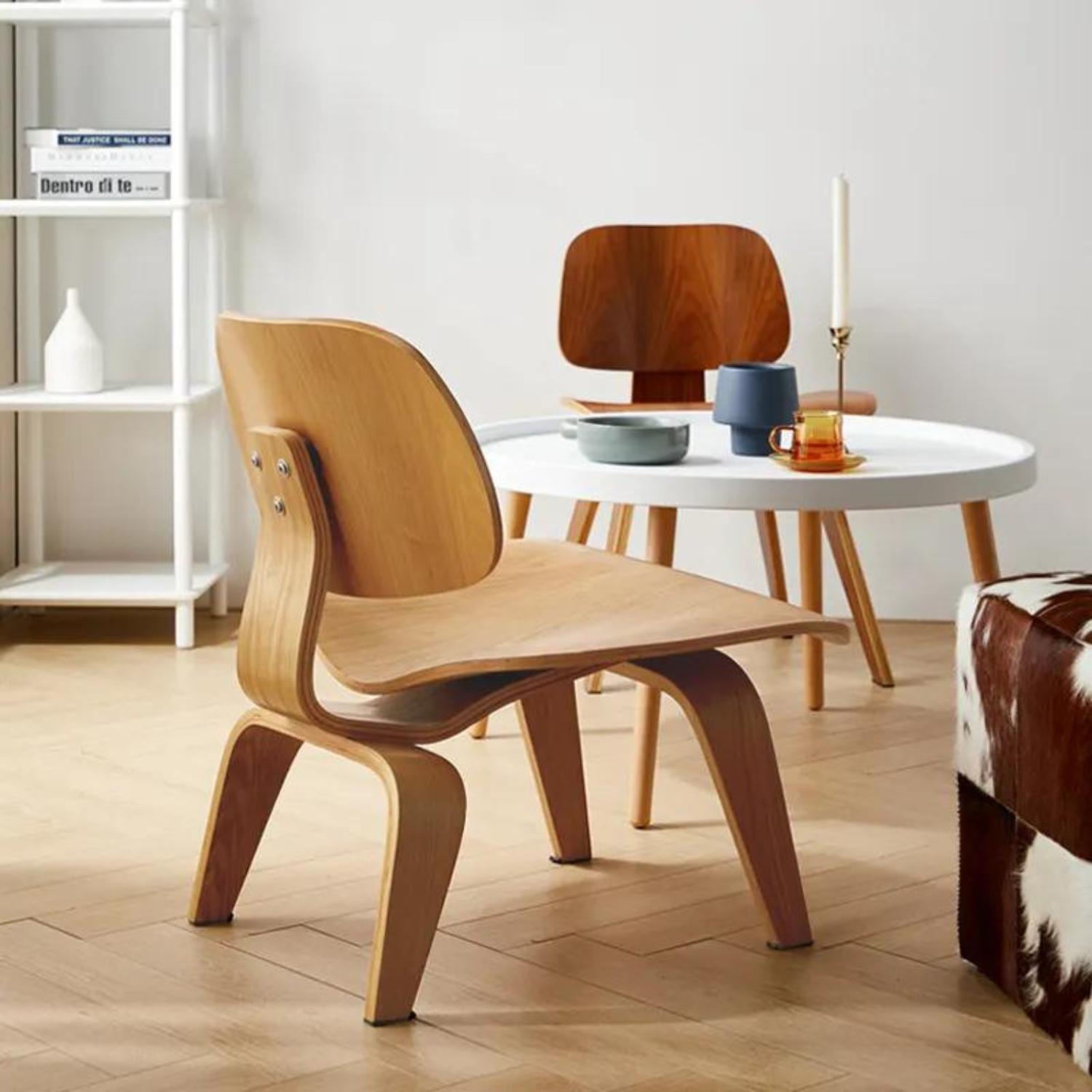 SILLA SOHOGAR ESTILO EAMES MADERA NATURAL - 5