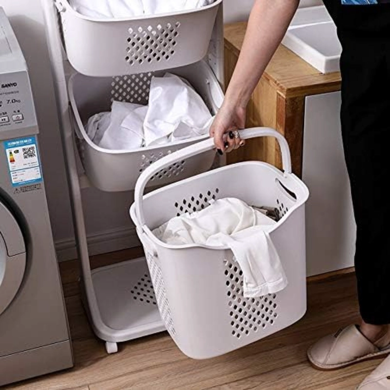 ORGANIZADOR 3 REPISAS BLANCO CON RUEDAS - 3