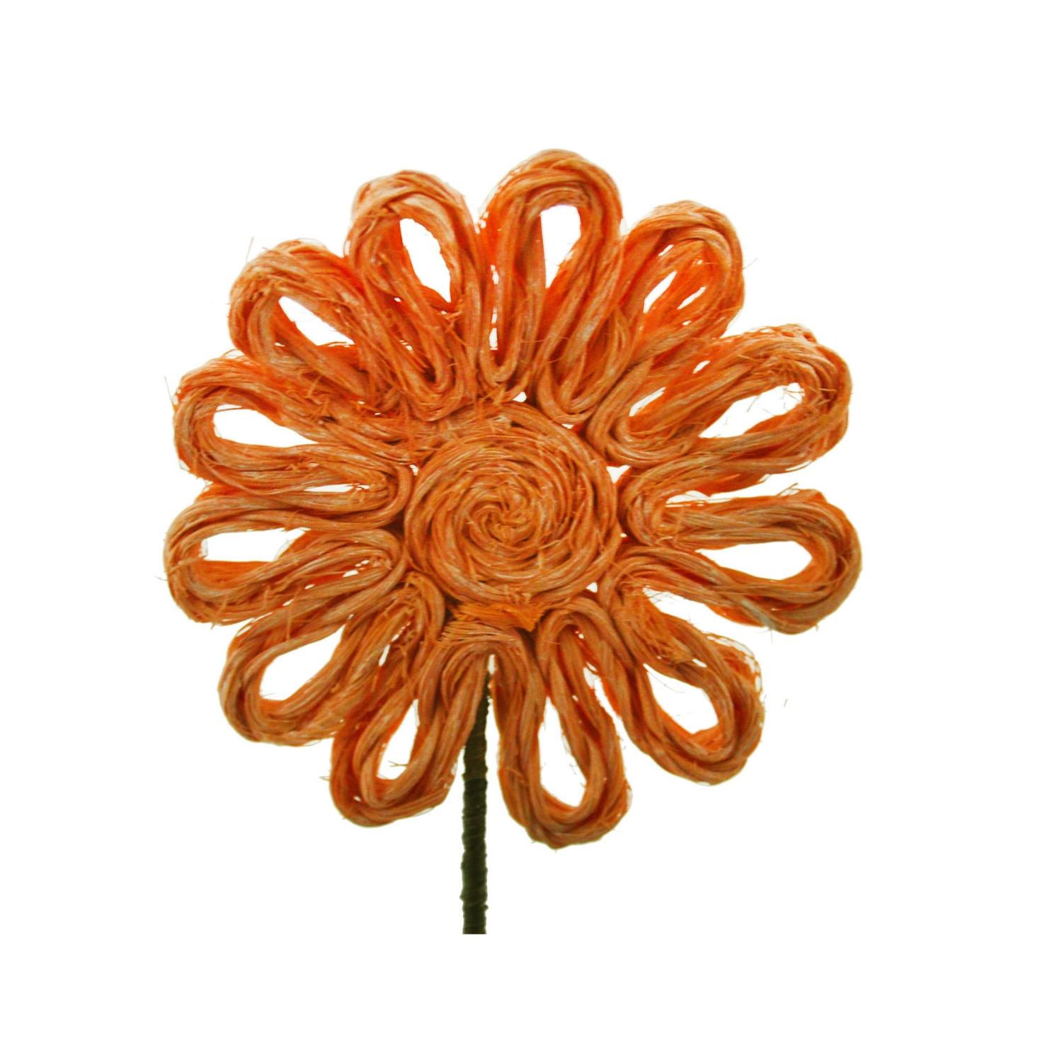 FLOR YUTE NARANJA 38 CM PACK 6 UN. - 1