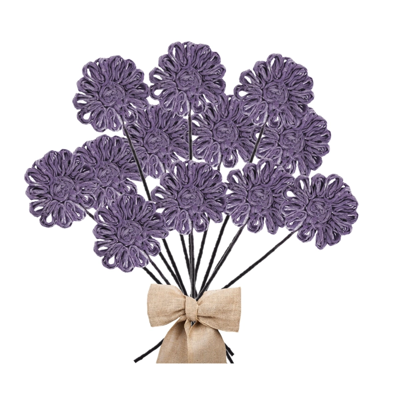 FLOR YUTE LILA 38 CM PACK 6 UN. - 3