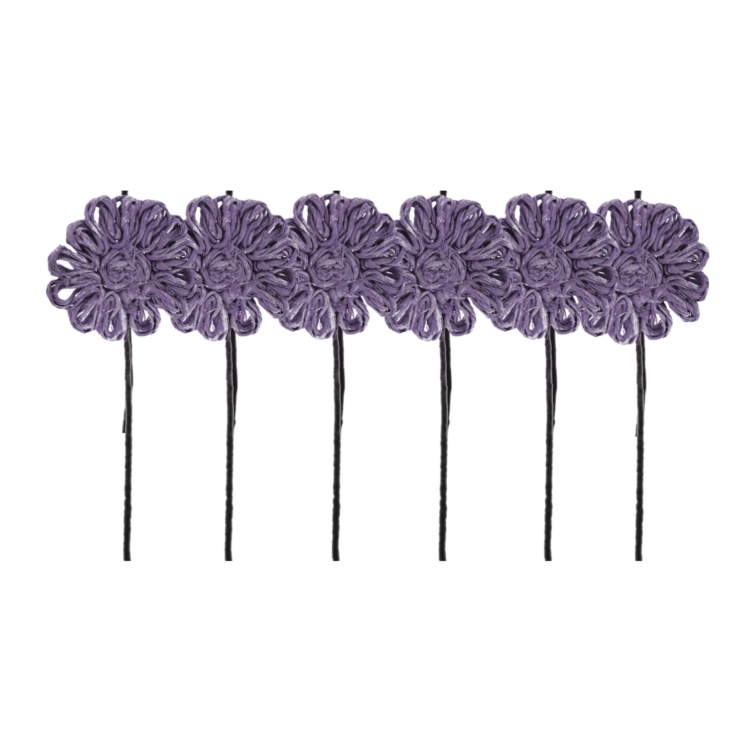 FLOR YUTE LILA 30 CM PACK 6 UN. - 1
