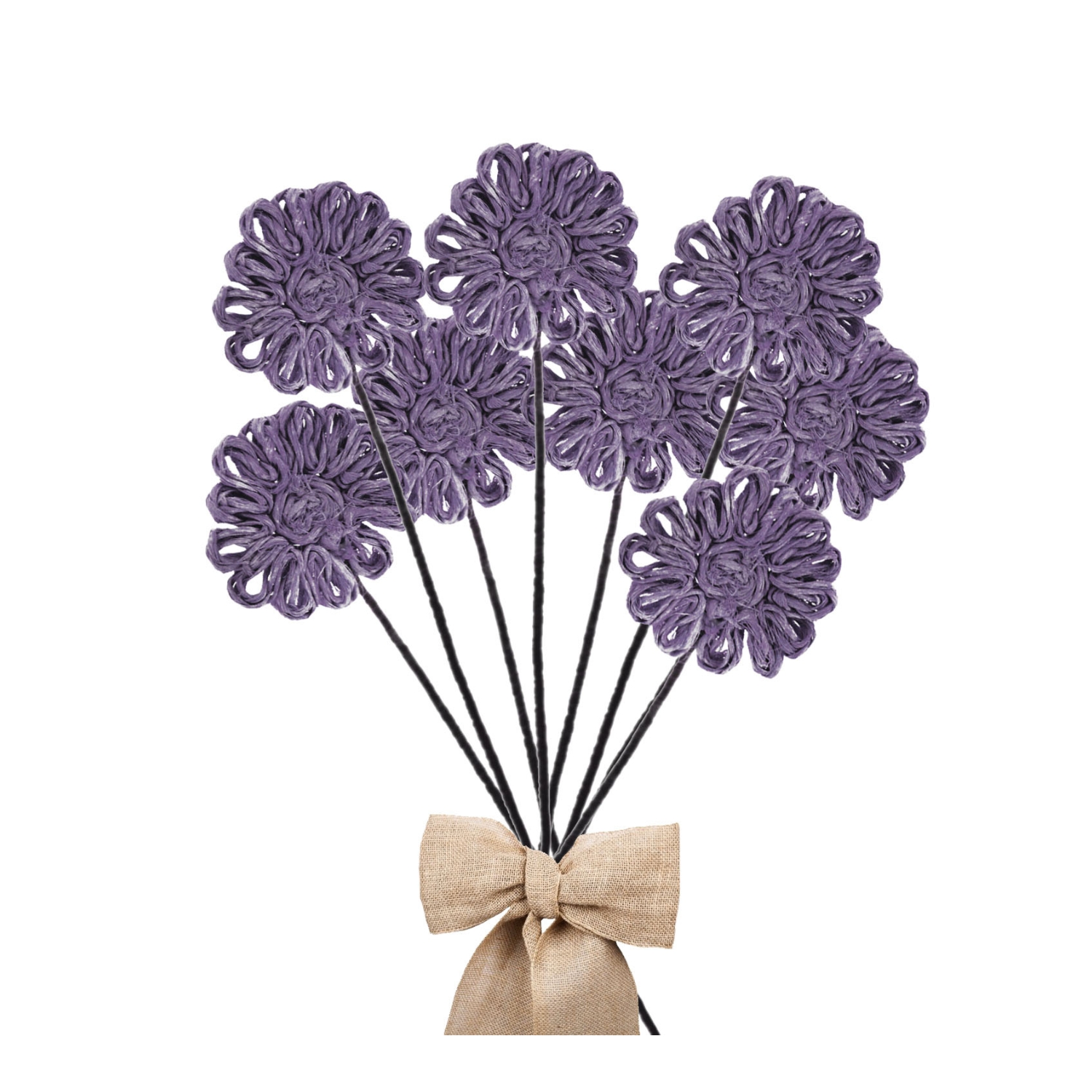FLOR YUTE LILA 30 CM PACK 6 UN. - 2