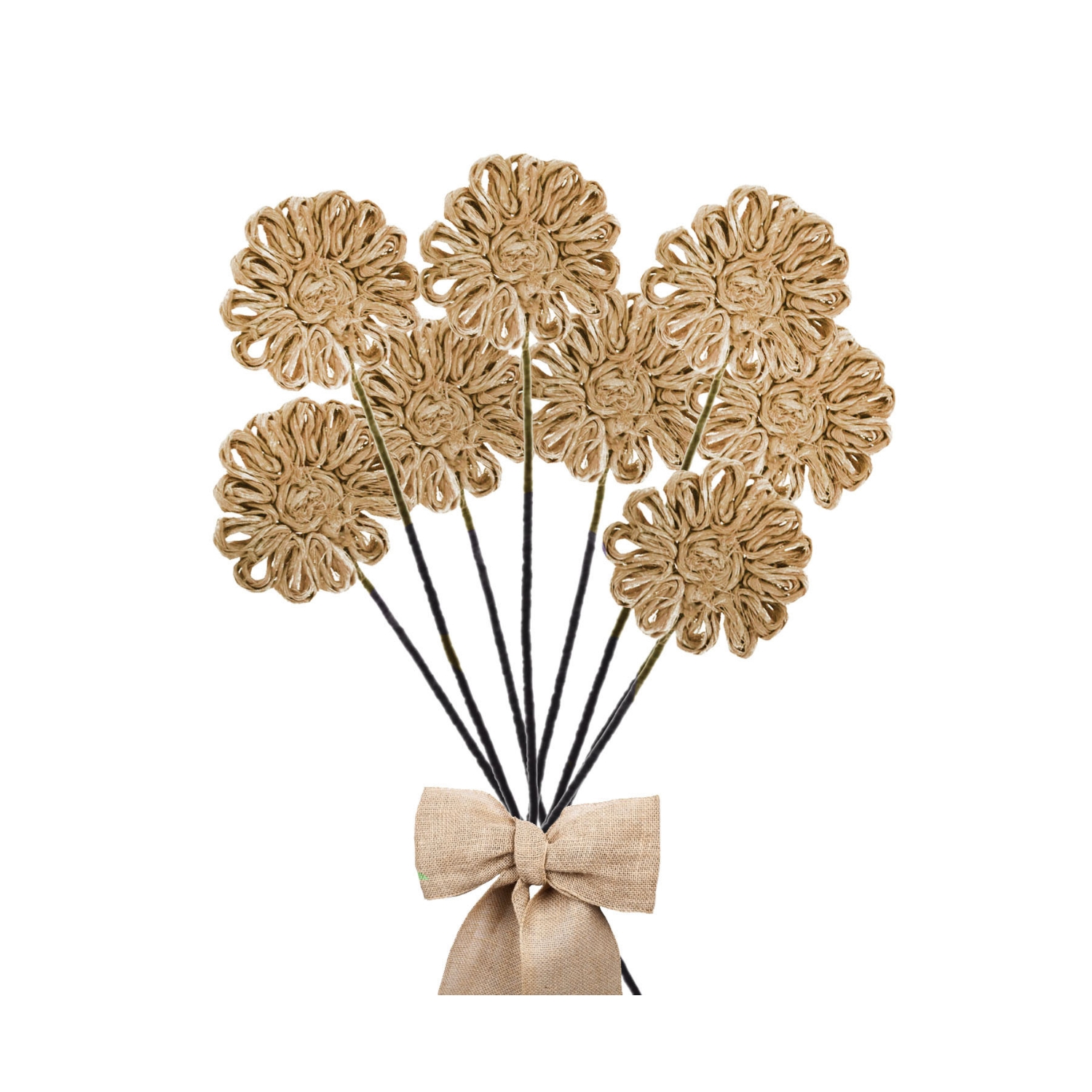 FLOR YUTE NATURAL 38 CM PACK 6 UN. - 3
