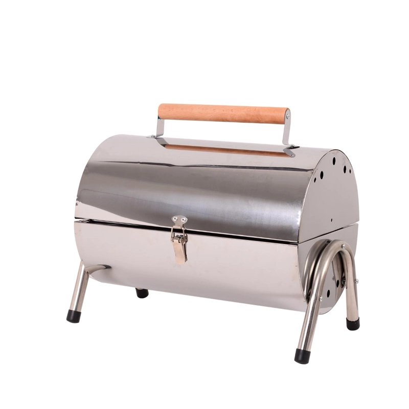 PARRILLA PORTATIL CROMADA - 1