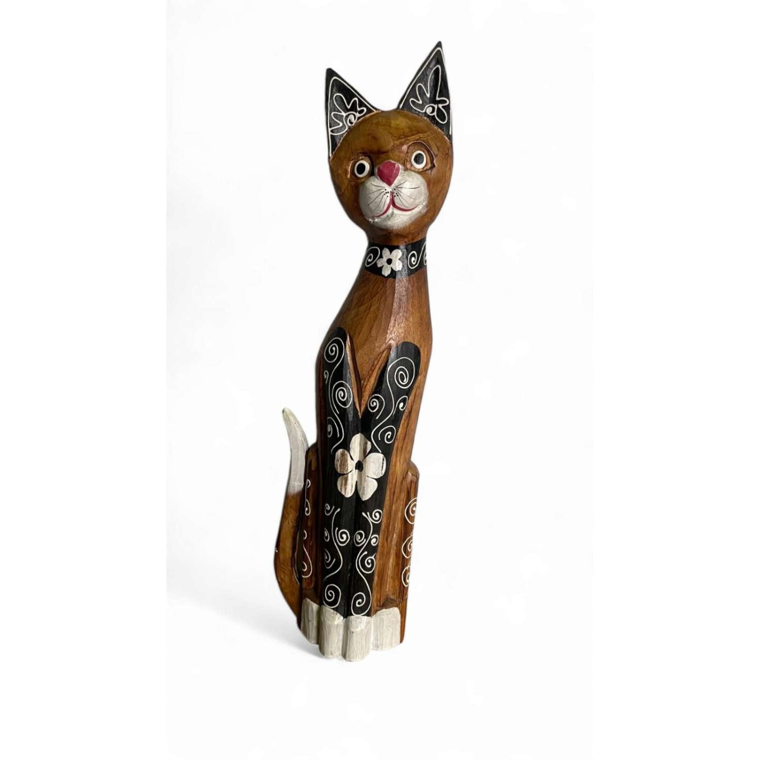 GATO MADERA ARTESANAL 60 CM - 1