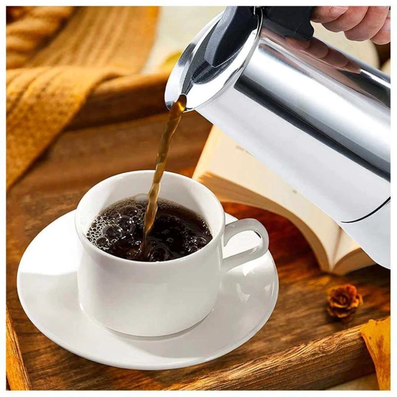 CAFETERA ITALIANA DE 6 TAZAS ESPRESSO 200 ML - 6