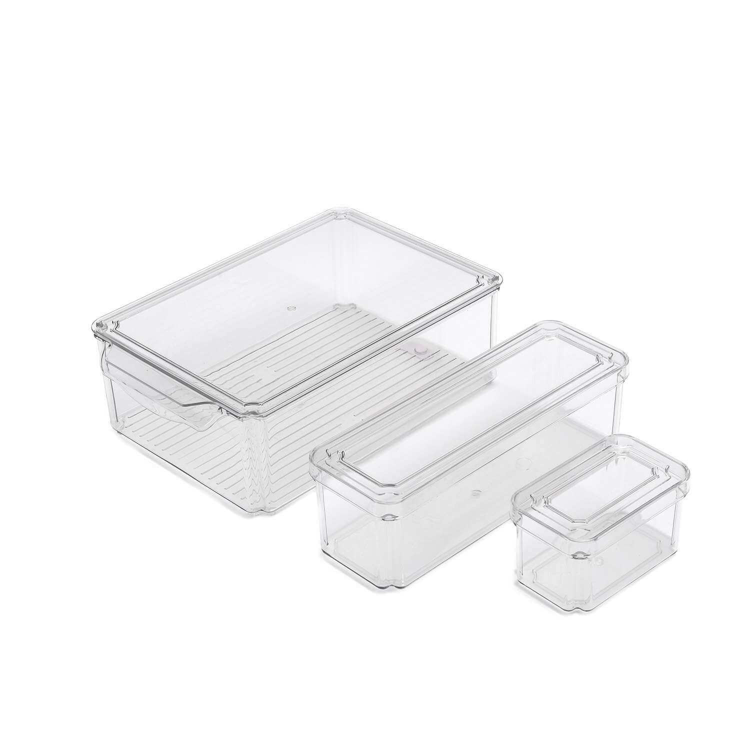 SET 7 CONTENEDORES ORGANIZADORES PARA REFRIGERADOR Y COCINA - 2