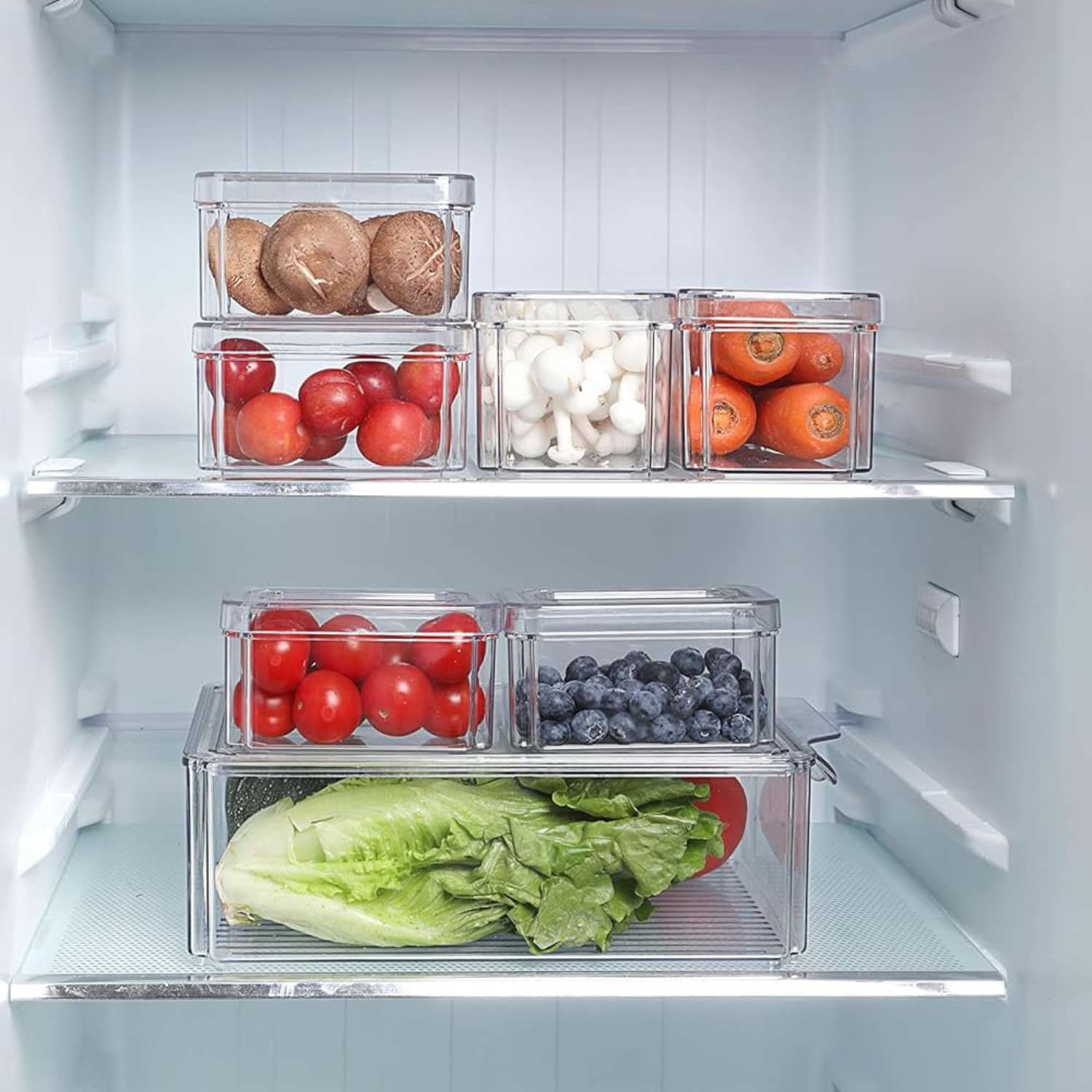 SET 7 CONTENEDORES ORGANIZADORES PARA REFRIGERADOR Y COCINA - 9