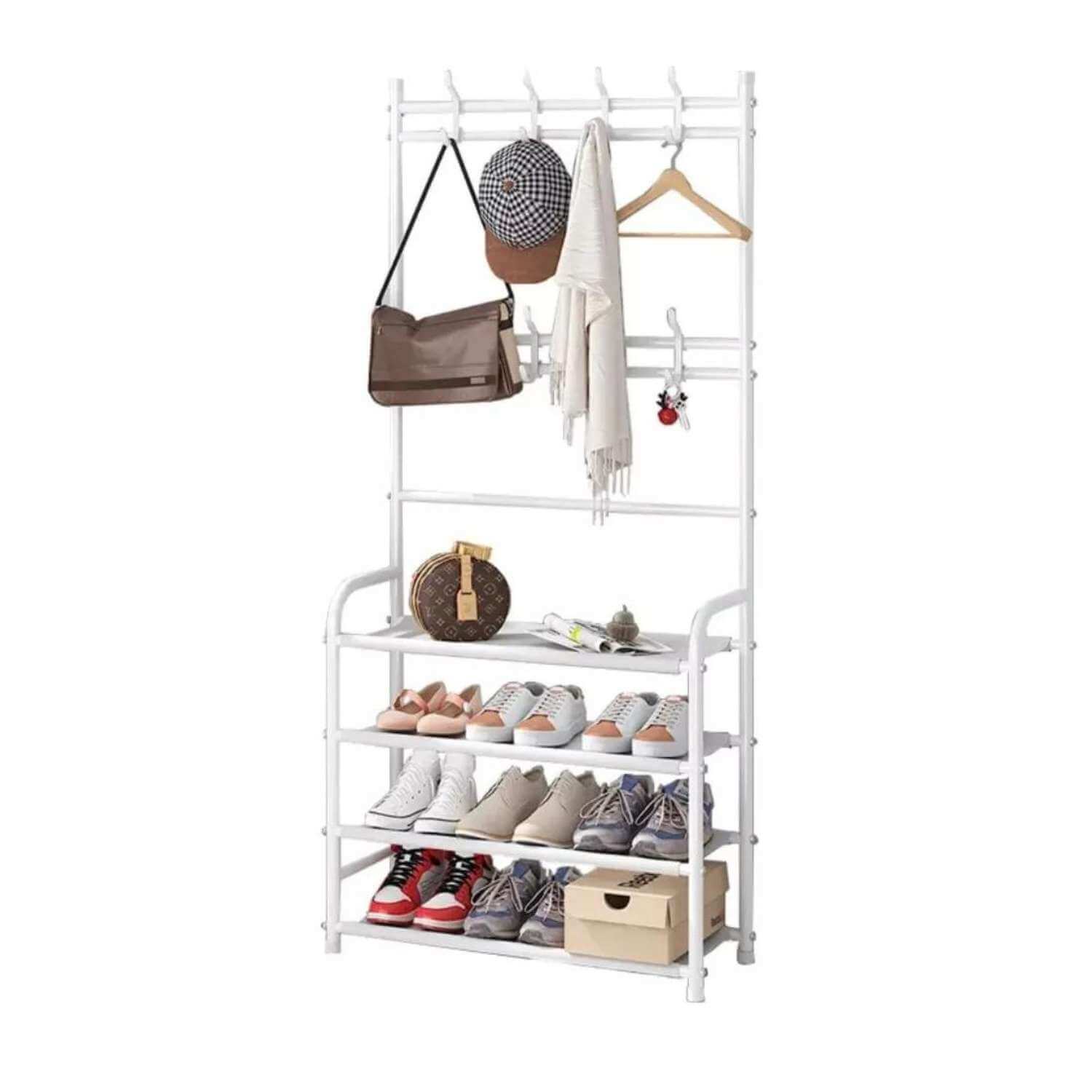ESTANTE IMPORTADORA USA MULTIFUNCIONAL PERCHERO ZAPATERO ORGANIZADOR ROPA - 4