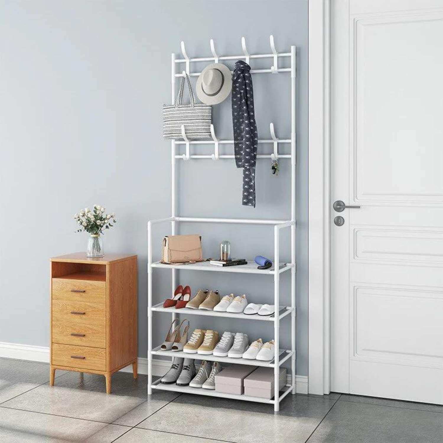 ESTANTE IMPORTADORA USA MULTIFUNCIONAL PERCHERO ZAPATERO ORGANIZADOR ROPA - 5