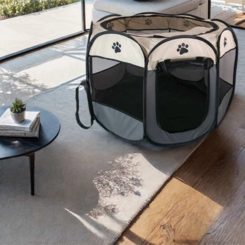 CORRAL PERROS GATOS IMPORTADORA USA PLEGABLE PORTÁTIL - 2