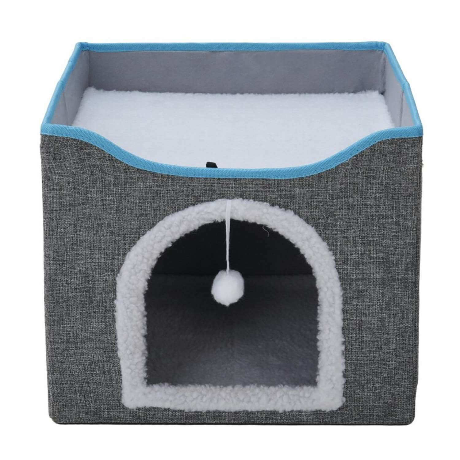 CAMA PERROS GATOS IMPORTADORA USA CASA CON RASCADOR - 2