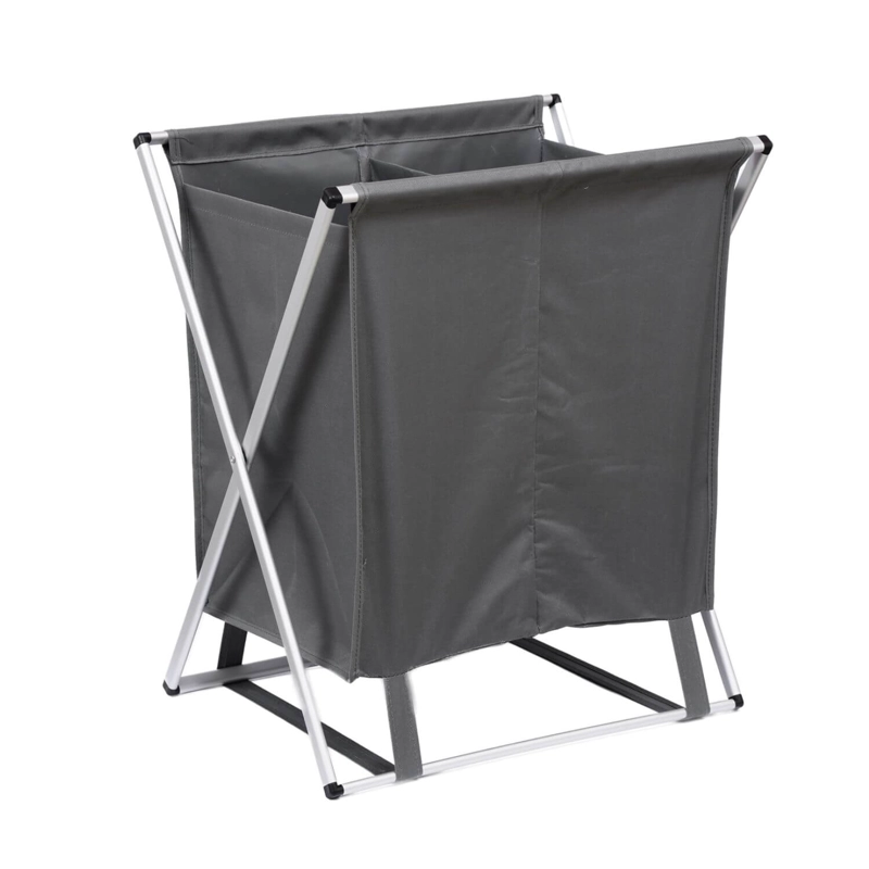 CESTA DOBLE ROPA SUCIA PARA LAVANDERIA - 1