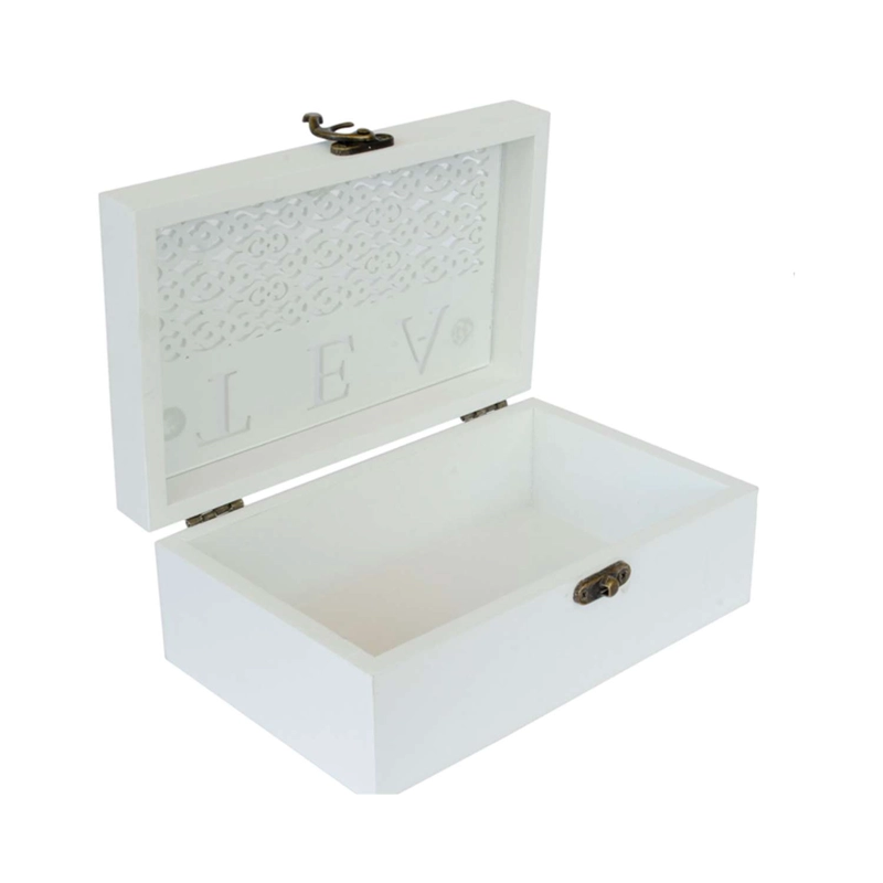 CAJA PARA TÉ DE RESINA BLANCO - 1
