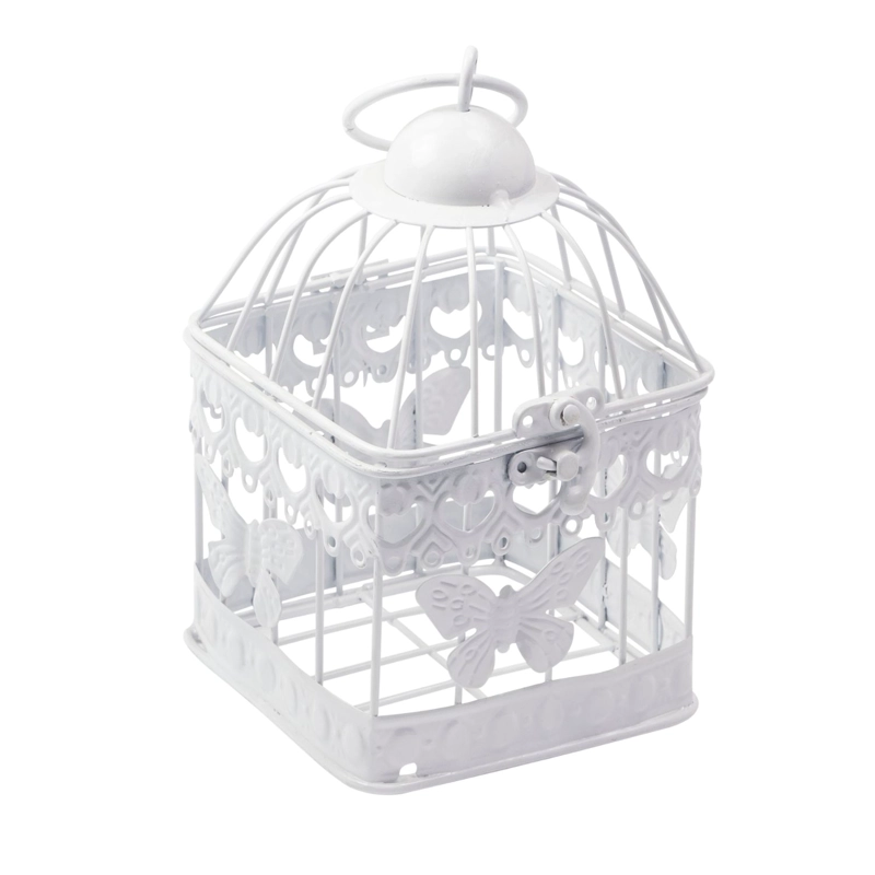JAULA METAL CUADRADA MARIPOSA 18 CM