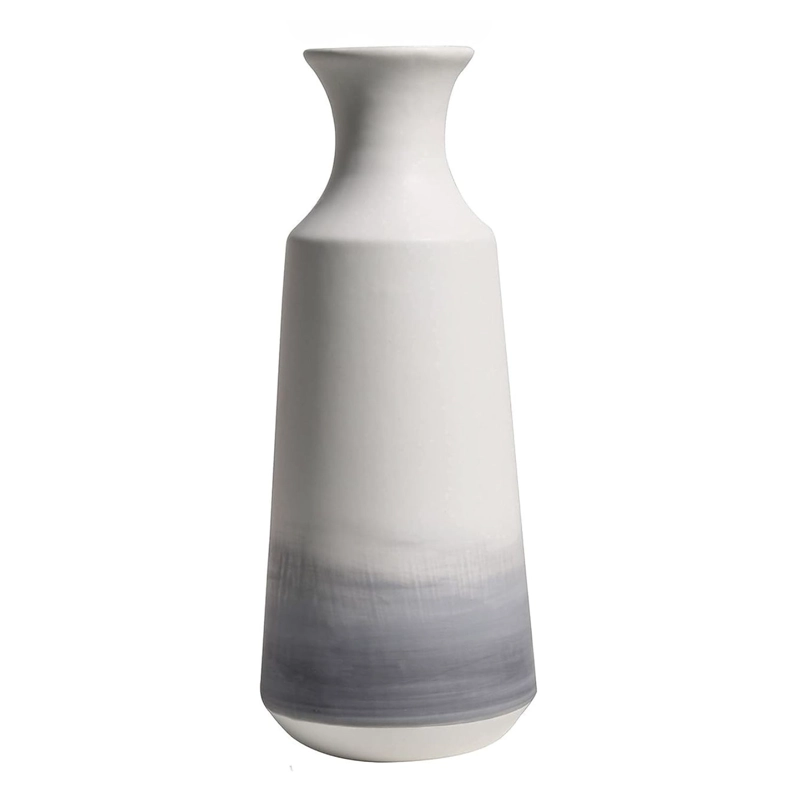 SET 2 JARRONES DE CERAMICA DEGRADADA GRIS - 3