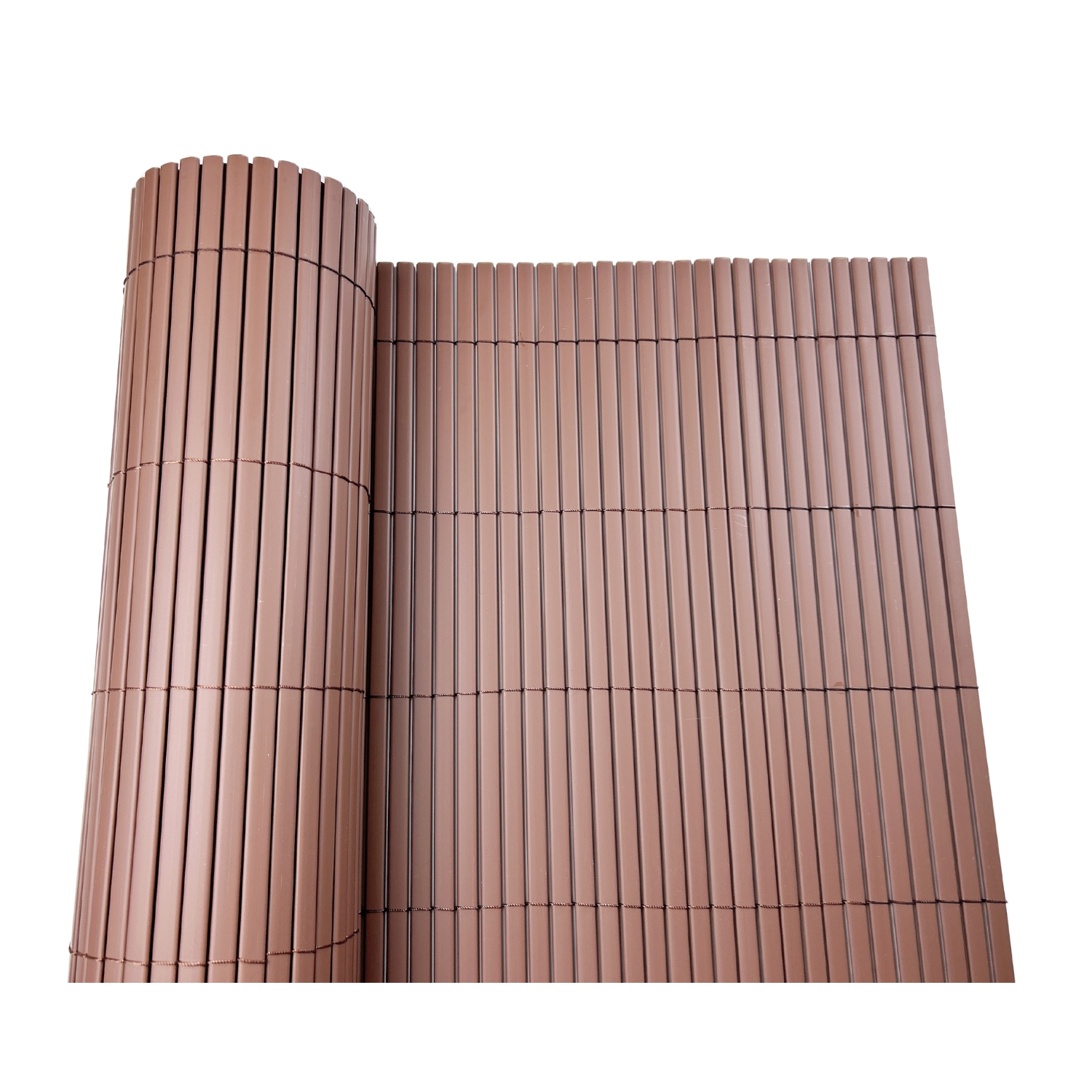 CIERRE DE TERRAZA Y JARDIN PVC CAFE  1X3 M - 1