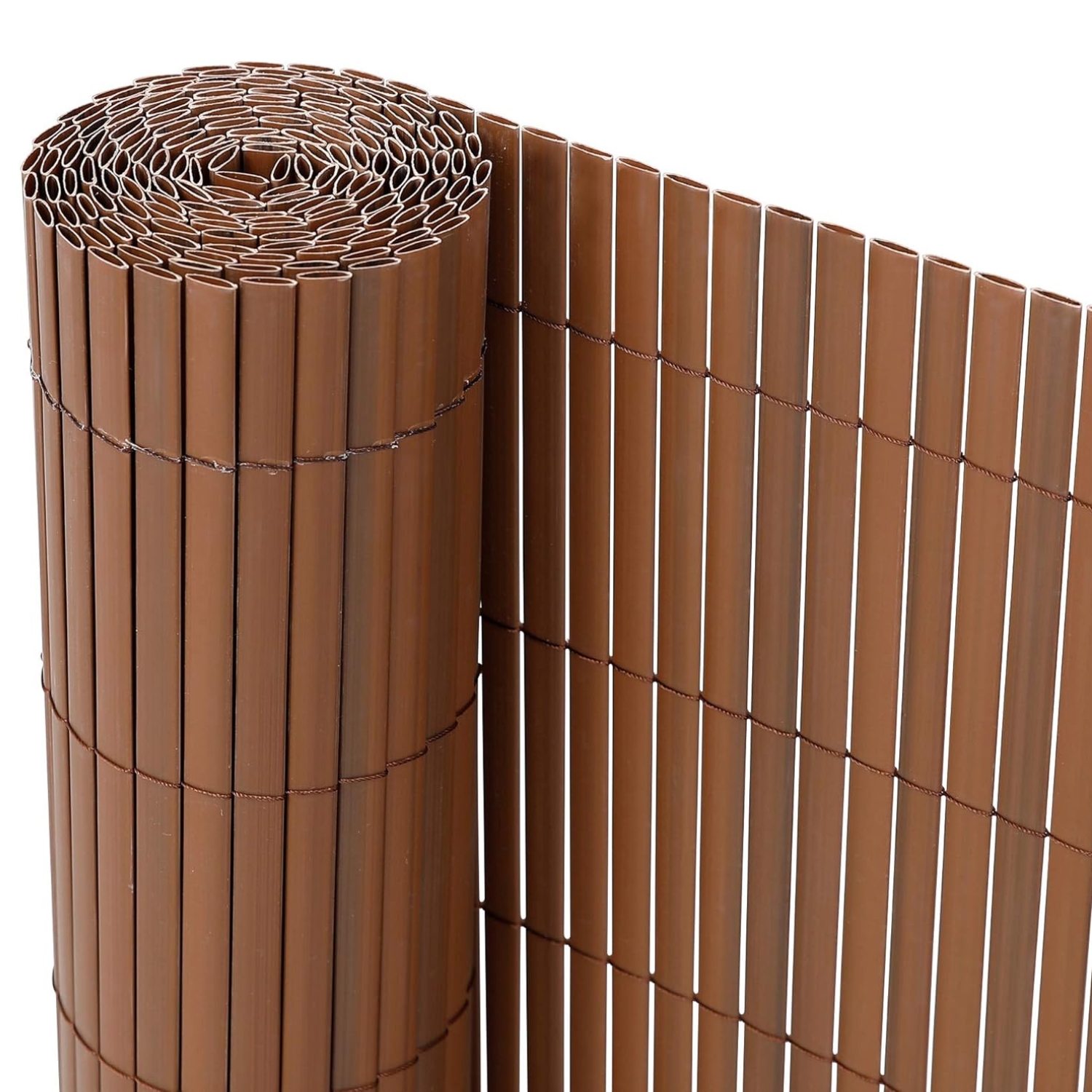 CIERRE DE TERRAZA Y JARDIN PVC CAFE  1X3 M - 3