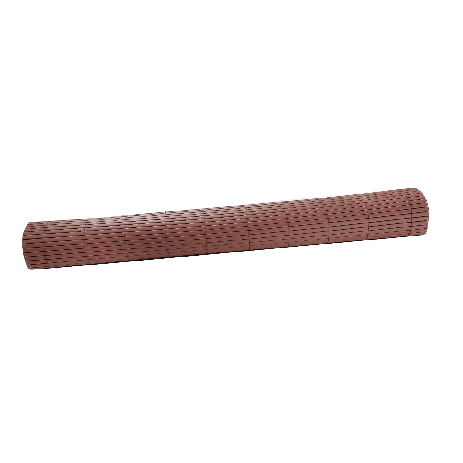 CIERRE DE TERRAZA Y JARDIN PVC CAFE  1X3 M - 4