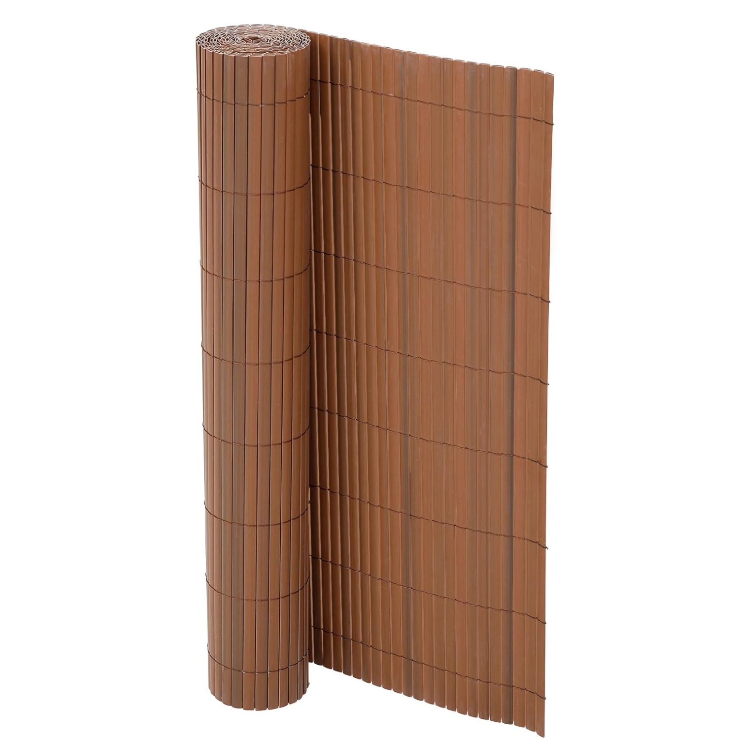 CIERRE DE TERRAZA Y JARDIN PVC CAFE  1X3 M - 5