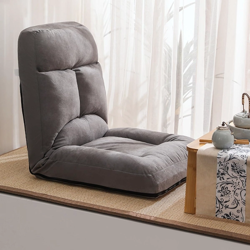 SOFA PUFF DE PISO RECLINABLE GRIS - 5