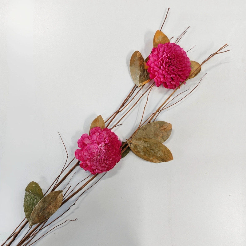 ARREGLO FLORAL FUCSIA CON FLORES SECAS - 2