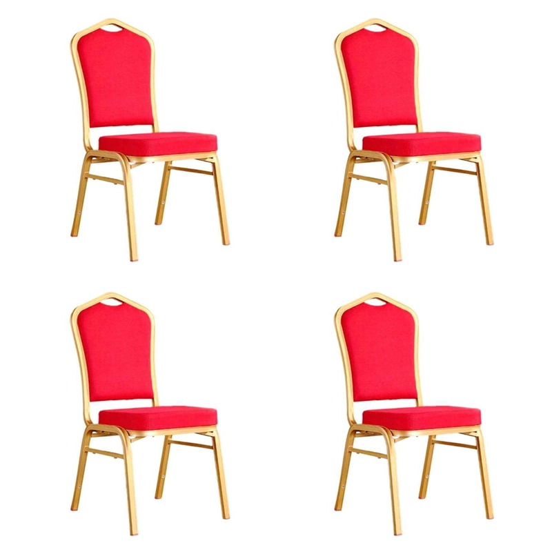 PACK 4 SILLAS DE COMEDOR BANQUETERA ROJA - 2