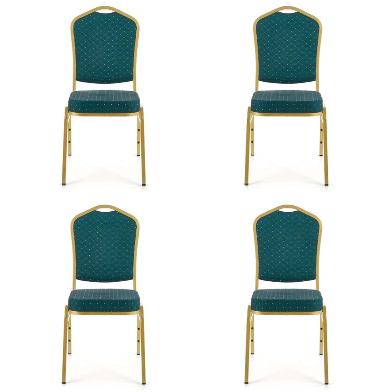 PACK 4 SILLAS DE COMEDOR BANQUETERA VERDE - 2