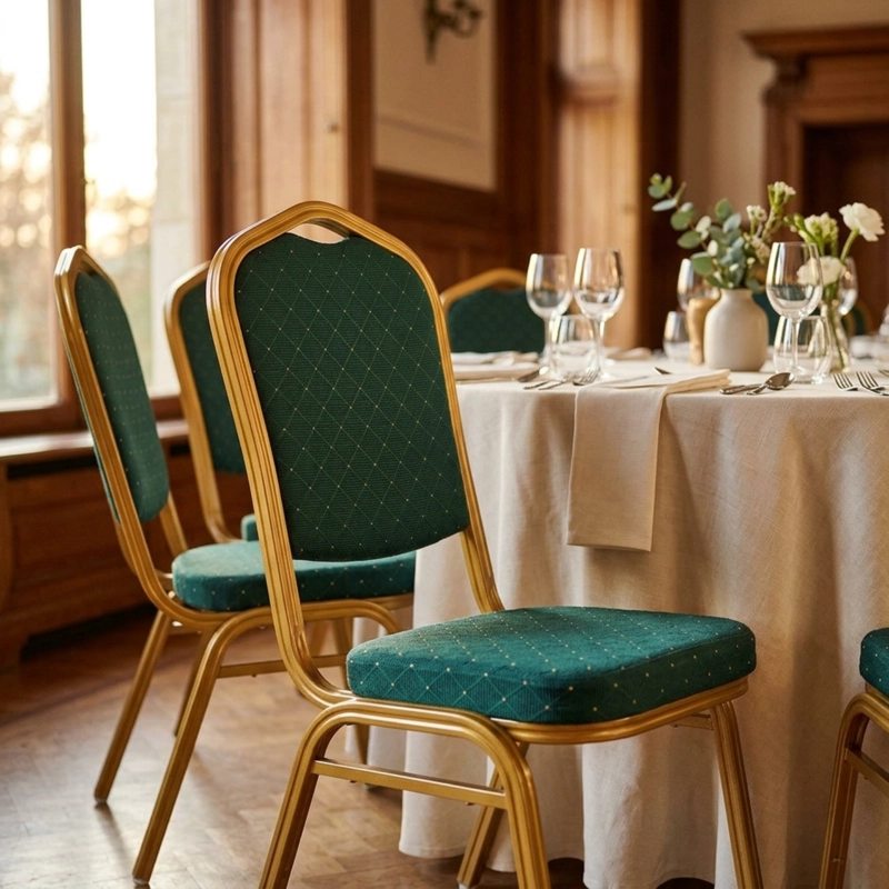 PACK 4 SILLAS DE COMEDOR BANQUETERA VERDE - 5