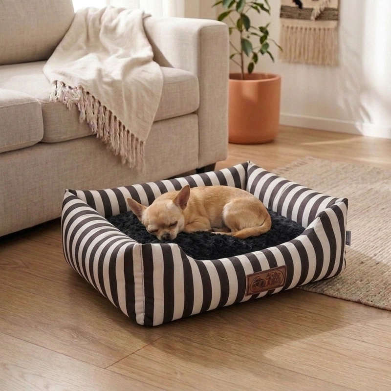 CAMA PARA MASCOTAS DISEÑO RAYAS S - 3