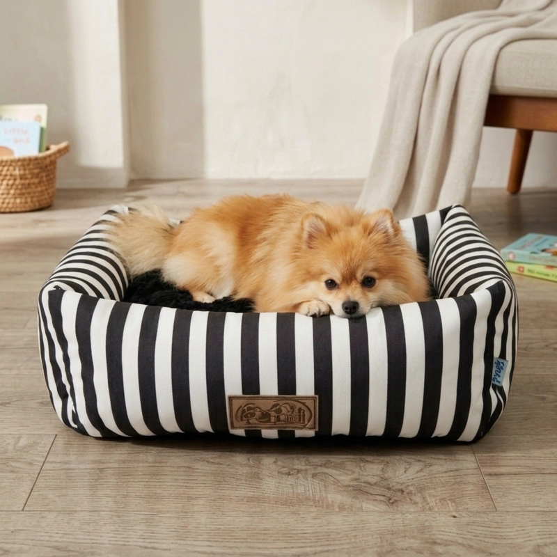CAMA PARA MASCOTAS DISEÑO RAYAS S - 4