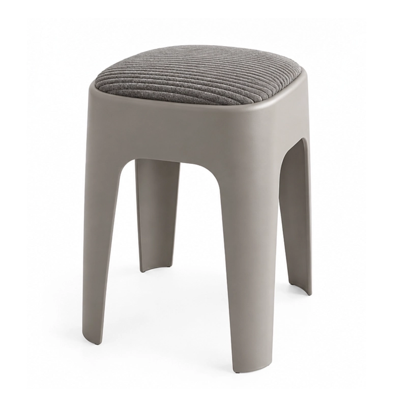TABURETE APILABLE ACOLCHADO GRIS - 2